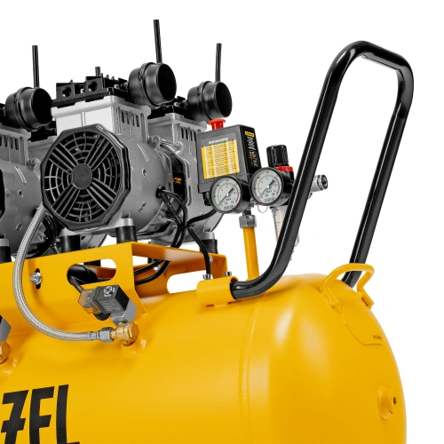 Компрессор безмасляный, малошумный DLS 3300/100, 3300 Вт,3x1100, 100 л, 570 л/мин ,блок управления Denzel по ценам производителя в Екатеринбурге с доставкой по всей России