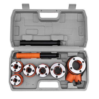 Набор клуппов 1/4-3/8-1/2-3/4-1-1.25", плашкодержатель с трещоткой, 9 предметов Sparta по ценам производителя в Екатеринбурге с доставкой по всей России