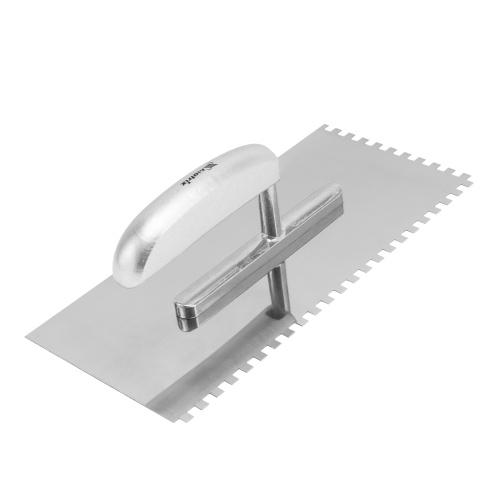 Гладилка из нержавеющей стали, 280 х 130 мм, деревянная ручка, зуб 6 х 6 мм Matrix по ценам производителя в Екатеринбурге с доставкой по всей России