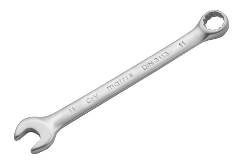 Ключ комбинированный, 11 мм, CrV, матовый хром Matrix по ценам производителя в Екатеринбурге с доставкой по всей России