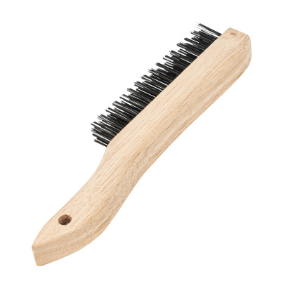 Щетка зачистная четырехрядная, закаленная прямая проволока с деревянной ручкой Сибртех по ценам производителя в Екатеринбурге с доставкой по всей России