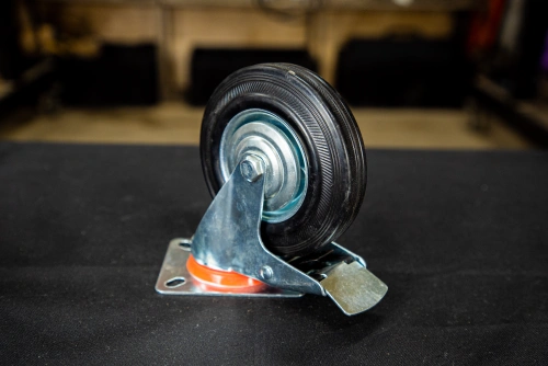 Колесо поворотное резина SRCLb 55 125 мм с тормозом (N) по ценам производителя в Екатеринбурге с доставкой по всей России