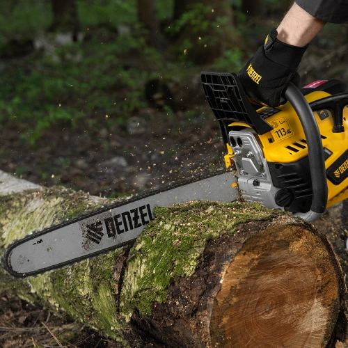 Пила цепная бензиновая DS-5218, шина 45 см, 52 см3, 3 л.с, шаг 0,325, паз 1,5 мм, 72 звена Denzel по ценам производителя в Екатеринбурге с доставкой по всей России