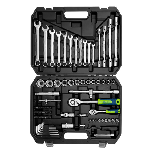 Набор инструментов, 1/2", 1/4", пластиковый кейс 89 предметов Сибртех по ценам производителя в Екатеринбурге с доставкой по всей России