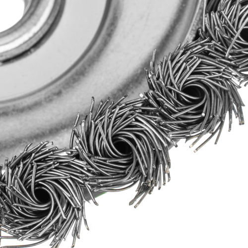 Щетка для УШМ, 125 мм, М14, "чашка", крученая металлическая проволока Сибртех по ценам производителя в Екатеринбурге с доставкой по всей России