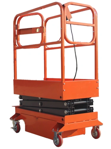 Подъемник ножничный передвижной 240 кг 3,9/5,9 м TOR GTJY AC 220В сетевой по ценам производителя в Екатеринбурге с доставкой по всей России