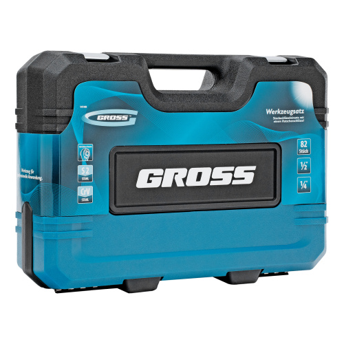 Набор инструментов, 1/4", 1/2", CrV, 120 зубьев, 82 предмета Gross по ценам производителя в Екатеринбурге с доставкой по всей России