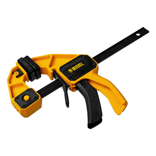 Струбцина F-образная, быстрозажимная, 150 х 80 мм, усиленный нейлоновый корпус Denzel по ценам производителя в Екатеринбурге с доставкой по всей России