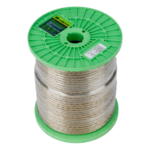 Трос металлополимерный прозрачный ПР-6.0, толщина 6.0 мм, катушка 150 метров Сибртех по ценам производителя в Екатеринбурге с доставкой по всей России