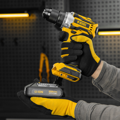 Дрель-шуруповерт аккумуляторная, бесщет. BLDL-18-02 Li-Ion, 18 В Denzel по ценам производителя в Екатеринбурге с доставкой по всей России