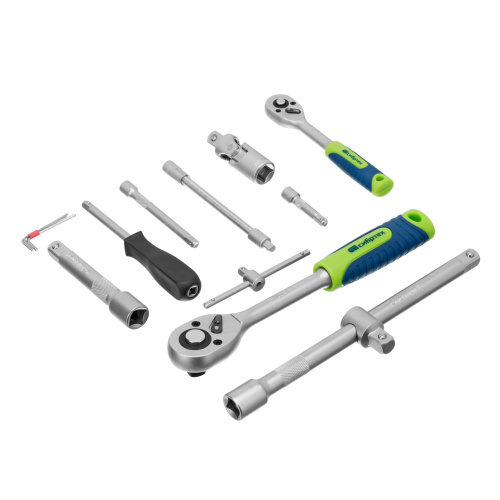 Набор инструментов, 1/2", 1/4", пластиковый кейс, 94 предмета// Сибртех по ценам производителя в Екатеринбурге с доставкой по всей России