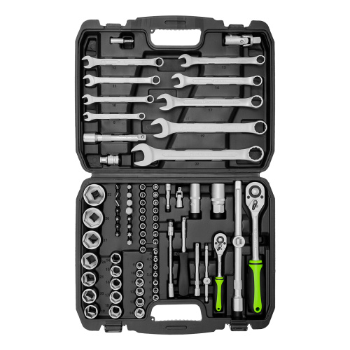 Набор инструмента, 1/2", 1/4", пластиковый кейс, 83 предмета Сибртех по ценам производителя в Екатеринбурге с доставкой по всей России