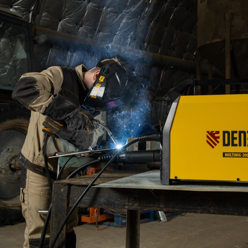 Аппарат инвертор. полуавтомат. сварки MultiMIG-200DP Synergy Double Pulse, 200 А, ПВ 80% Denzel по ценам производителя в Екатеринбурге с доставкой по всей России