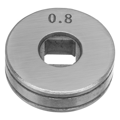 Подающий ролик, V профиль под стальную проволоку 0,8-1мм, посадка квадрат, 2 шт Denzel по ценам производителя в Екатеринбурге с доставкой по всей России