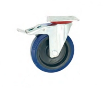 Колесо поворотное резина SRCLb 93 75 мм с тормозом (F) по ценам производителя в Екатеринбурге с доставкой по всей России