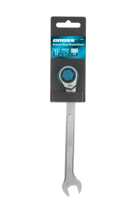 Ключ комбинированный трещоточный, 12 мм, количество зубьев 100 Gross по ценам производителя в Екатеринбурге с доставкой по всей России