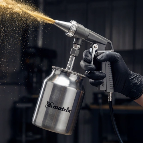 Пистолет пескоструйный с нижним бачком, пневматический Matrix по ценам производителя в Екатеринбурге с доставкой по всей России
