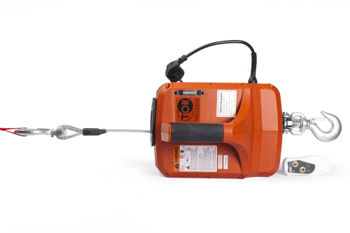 Лебедка электрическая переносная TOR SQ-02 450 кг 4,6 м 220 В с пультом по ценам производителя в Екатеринбурге с доставкой по всей России