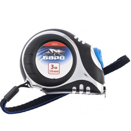 Рулетка Платинум,3 м х 16 мм,утолщенное полотно,автоматическая фиксация Барс по ценам производителя в Екатеринбурге с доставкой по всей России