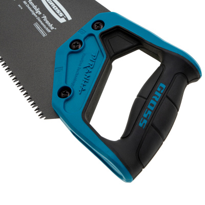 Ножовка по дереву "PIRANHA", 450 мм, 7 TPI, 3D-зуб, тефлоновое покрытие полотна, двухкомпонентная рукоятка Gross по ценам производителя в Екатеринбурге с доставкой по всей России