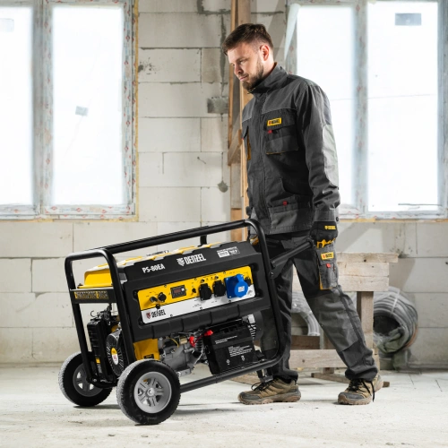 Генератор бензиновый PS 80 EA, 8.0 кВт, 230 В, 25 л, коннектор автоматики, электростартер Denzel по ценам производителя в Екатеринбурге с доставкой по всей России