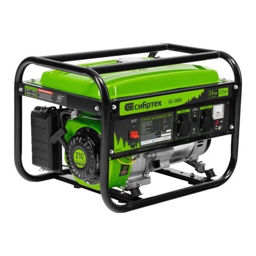 Генератор бензиновый БС-2800, 2.5 кВт, 230В, четырехтактный, 15 л, ручной стартер Сибртех по ценам производителя в Екатеринбурге с доставкой по всей России
