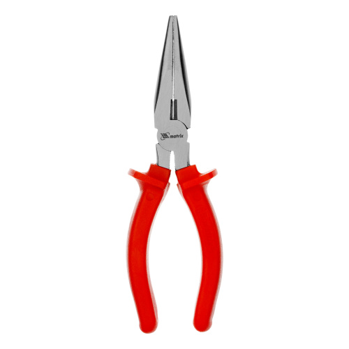 Длинногубцы прямые Econom, 180 мм, шлифованные, пластмассовые рукоятки Matrix по ценам производителя в Екатеринбурге с доставкой по всей России