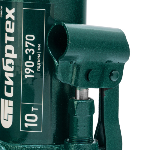 Домкрат гидравлический бутылочный, 10 т, 190-370 мм Сибртех по ценам производителя в Екатеринбурге с доставкой по всей России