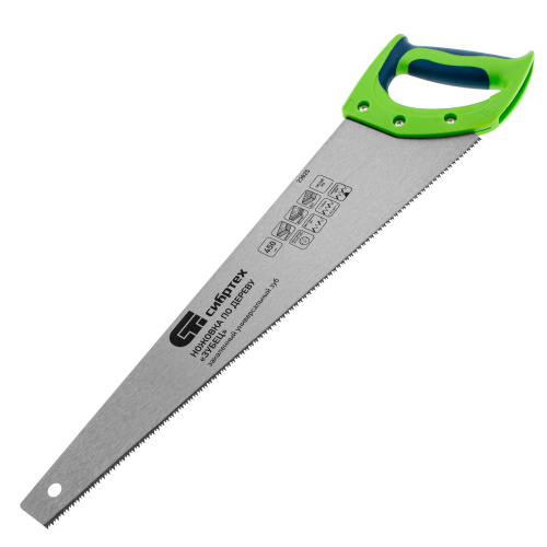 Ножовка по дереву "Зубец", 450 мм, 11 TPI, зуб 2D, каленый зуб, 2-х компонентная рукоятка Сибртех по ценам производителя в Екатеринбурге с доставкой по всей России