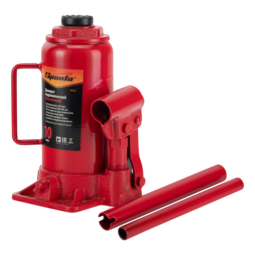 Домкрат гидравлический бутылочный, 10 т, h подъема 200-385 мм Sparta по ценам производителя в Екатеринбурге с доставкой по всей России