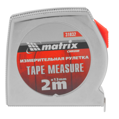 Рулетка Chrom,2 м x 13 мм,хромированный корпус Matrix по ценам производителя в Екатеринбурге с доставкой по всей России
