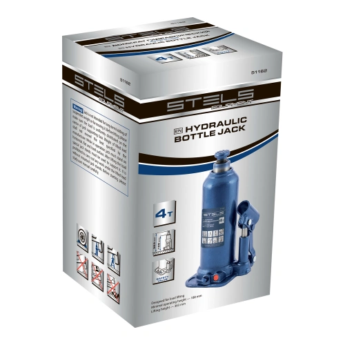Домкрат гидравлический бутылочный, 4 т, h подъема 188-363 мм Stels по ценам производителя в Екатеринбурге с доставкой по всей России