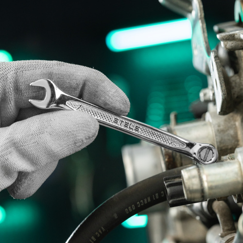 Ключ комбинированный, 7 мм, CrV, антислип Stels по ценам производителя в Екатеринбурге с доставкой по всей России