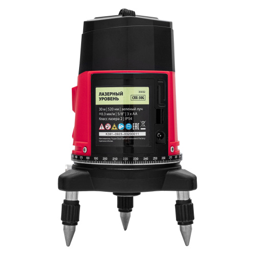 Лазерный уровень CRX-30G, 30 м, зеленый луч, батарейки, резьба 5/8" MTX по ценам производителя в Екатеринбурге с доставкой по всей России