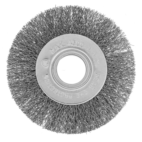 Щетка для УШМ, 100 мм, посадка 22.2 мм, плоская, витая проволока 0.3 мм Сибртех по ценам производителя в Екатеринбурге с доставкой по всей России
