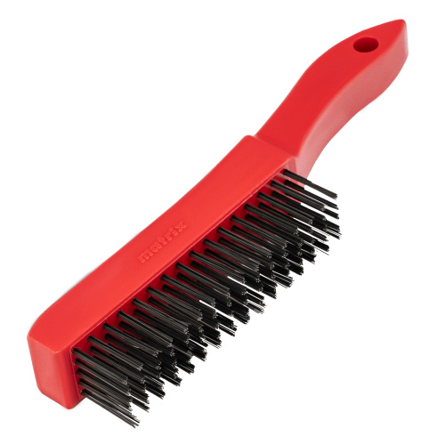 Щетка зачистная пятирядная, закаленная прямая проволока с пластиковой ручкой Matrix по ценам производителя в Екатеринбурге с доставкой по всей России