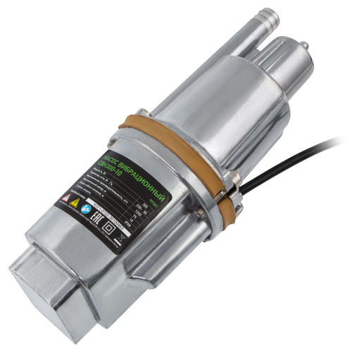 Вибрационный насос СВН300-10, верхний забор, 300 Вт, напор 75 м, 1200 л/ч, кабель 10 м Сибртех, 1200 л/ч по ценам производителя в Екатеринбурге с доставкой по всей России