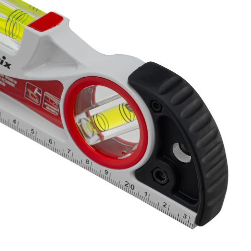 Уровень алюминиевый литой, фрезерованный, 3 глазка, две ударные площадки, 235 мм Matrix по ценам производителя в Екатеринбурге с доставкой по всей России