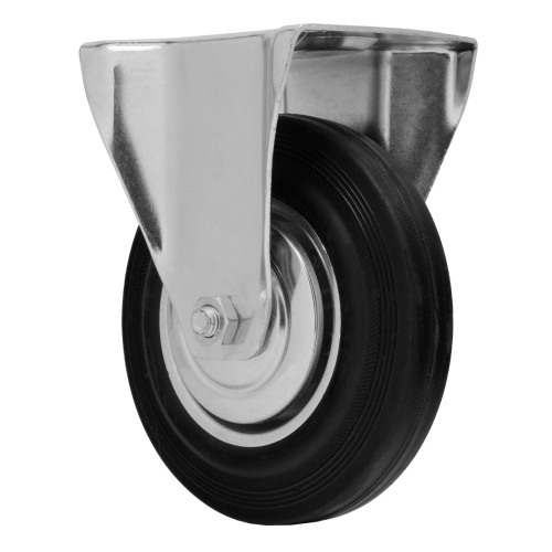 Колесо неповоротное D 160 мм, крепление  платформенное Сибртех по ценам производителя в Екатеринбурге с доставкой по всей России