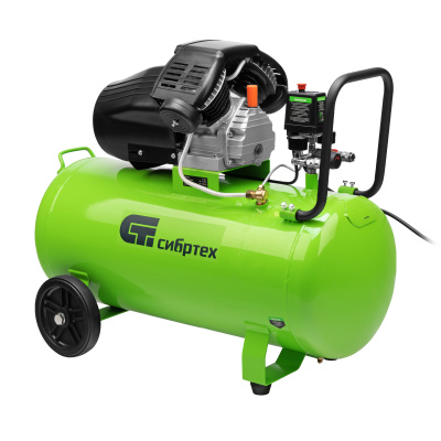 Компрессор воздушный КК-2200/100, 2,2 кВт, 350 л/мин, 100 л, прямой привод, масляный Сибртех по ценам производителя в Екатеринбурге с доставкой по всей России