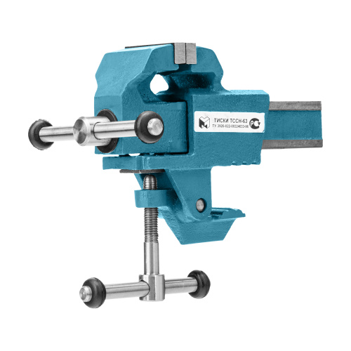 Тиски слесарные, 63 мм, крепление для стола, винтовой зажим (Глазов) по ценам производителя в Екатеринбурге с доставкой по всей России