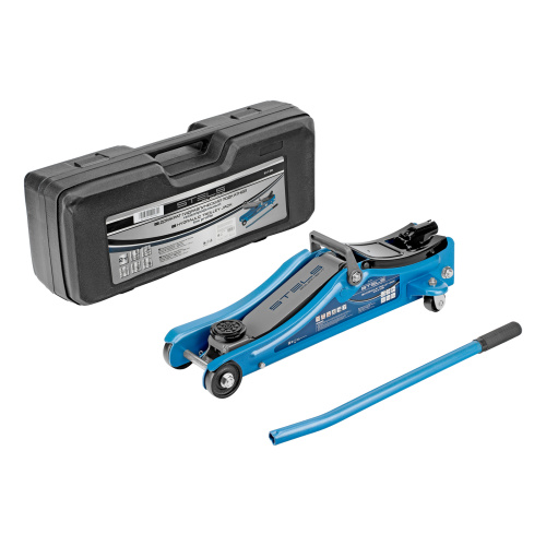 Домкрат гидравлический подкатной в пластиковом кейсе, 2 т, Low Profile, 80-380 мм Stels по ценам производителя в Екатеринбурге с доставкой по всей России