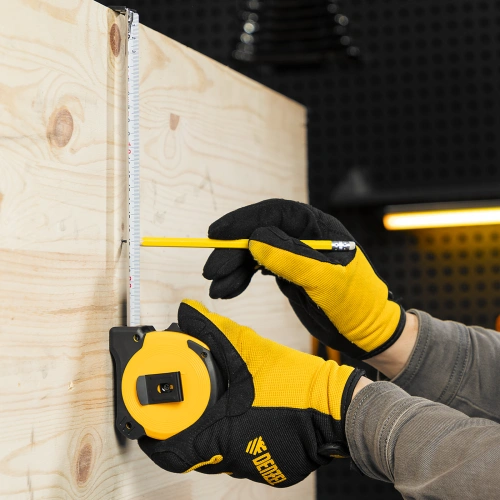 Рулетка 8м х 25мм, двухкомп. корпус, магнитный обрезиненный зацеп Denzel по ценам производителя в Екатеринбурге с доставкой по всей России