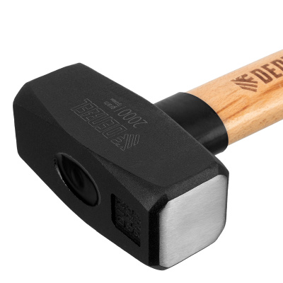 Кувалда, 2000 г, кованая головка, буковая рукоятка Denzel по ценам производителя в Екатеринбурге с доставкой по всей России