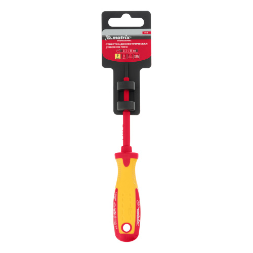 Отвертка Insulated, SL3 x 80 мм, CrMo, до 1000 В, двухкомпонентная рукоятка Matrix Professional по ценам производителя в Екатеринбурге с доставкой по всей России