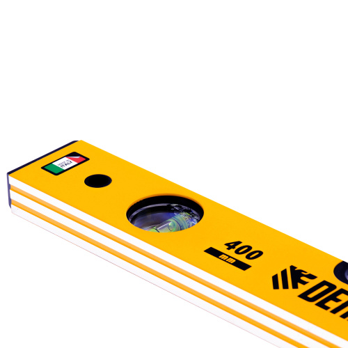 Уровень алюминиевый, 400 мм, фрезерованный, 3 глазка Denzel по ценам производителя в Екатеринбурге с доставкой по всей России