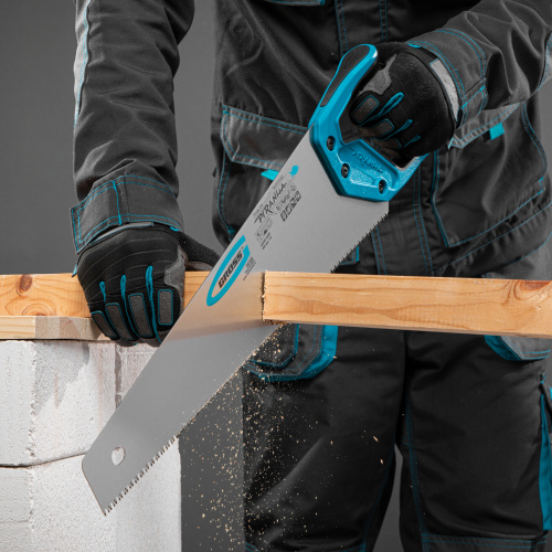 Ножовка по дереву "Piranha", 450 мм, 7-8 TPI, зуб-3D, каленый зуб, двухкомпонентная рукоятка Gross по ценам производителя в Екатеринбурге с доставкой по всей России