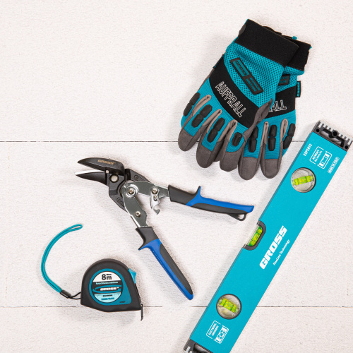 Ножницы по металлу "Piranha", усиленные, 255 мм, прямой и правый рез, сталь СrMo, двухкомпонентные рукоятки Gross по ценам производителя в Екатеринбурге с доставкой по всей России