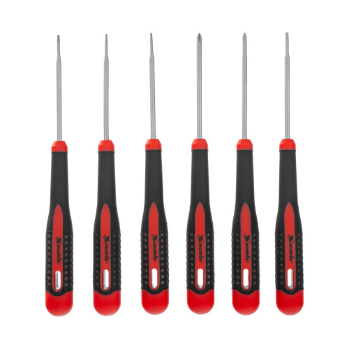 Набор отверток для точных работ Fusion, двухкомпонентная рукоятка, 6 шт, в пластиковом пенале Matrix по ценам производителя в Екатеринбурге с доставкой по всей России