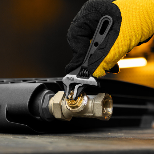 Ключ разводной 115 мм, CrV, кованый, укороченная рукоятка Denzel по ценам производителя в Екатеринбурге с доставкой по всей России